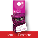 Maxi Car Hanger Postcard