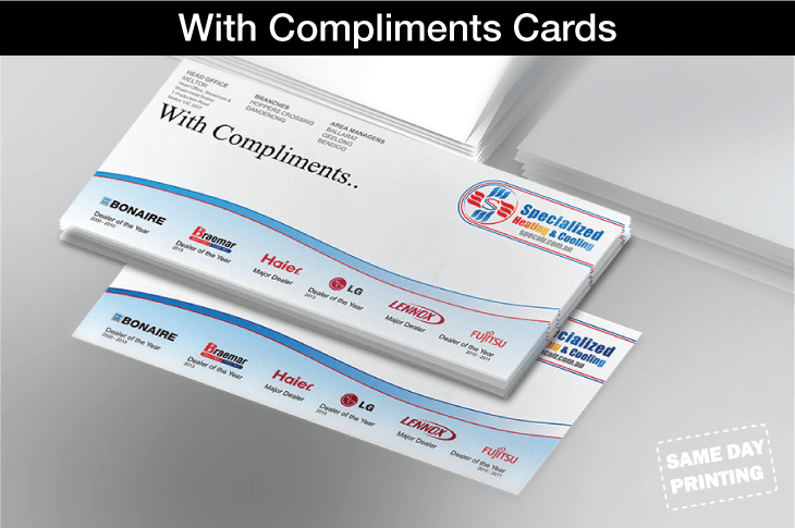 With Compliments Slips