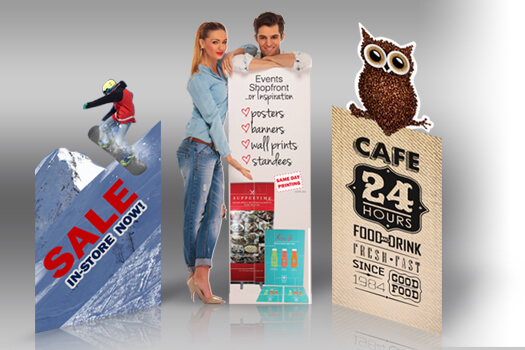 Fast Life Size Standee and Custom Standees and Cutouts Printing Service