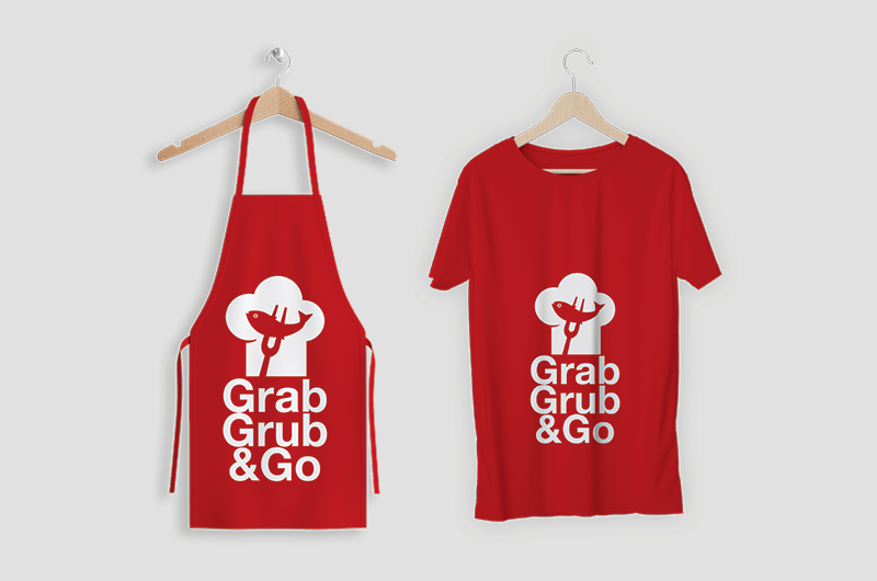 apparel - tees and apron for takeaway solutions - sameday printing