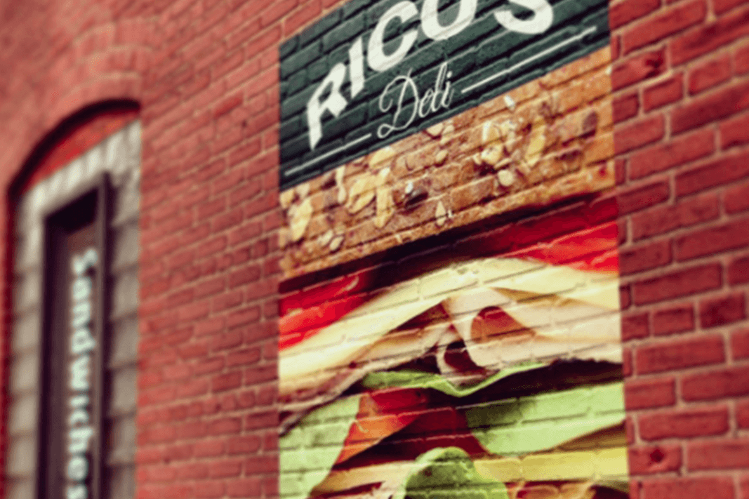 Rico Deli Brick - wall - concrete decals - Same Day Printing