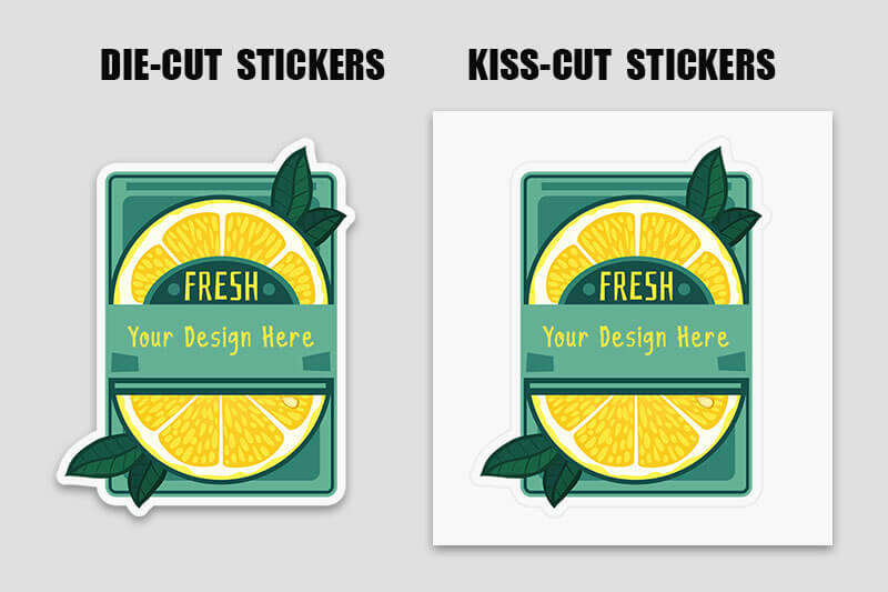 Die-cut vs. Kiss-cut Sticker Printing - Same Day Printing