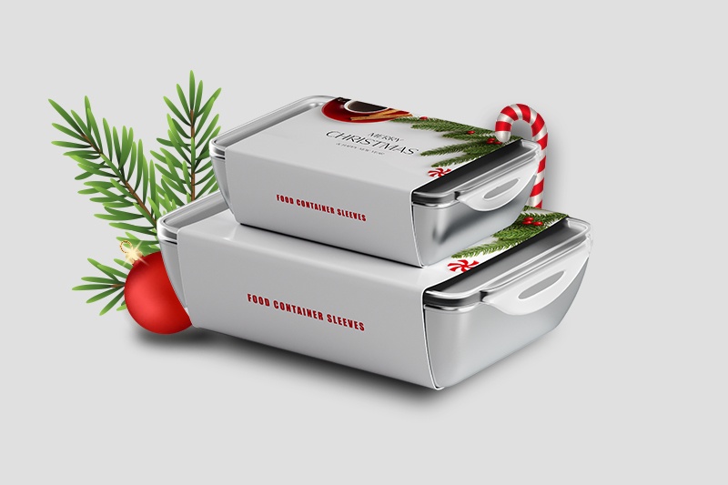Food Constainer Sleeves 1 - Christmas Marketing Ideas